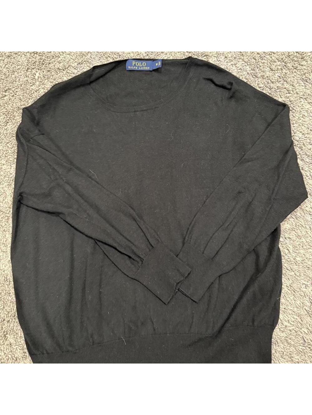 Polo Ralph Lauren Black Sweater Medium